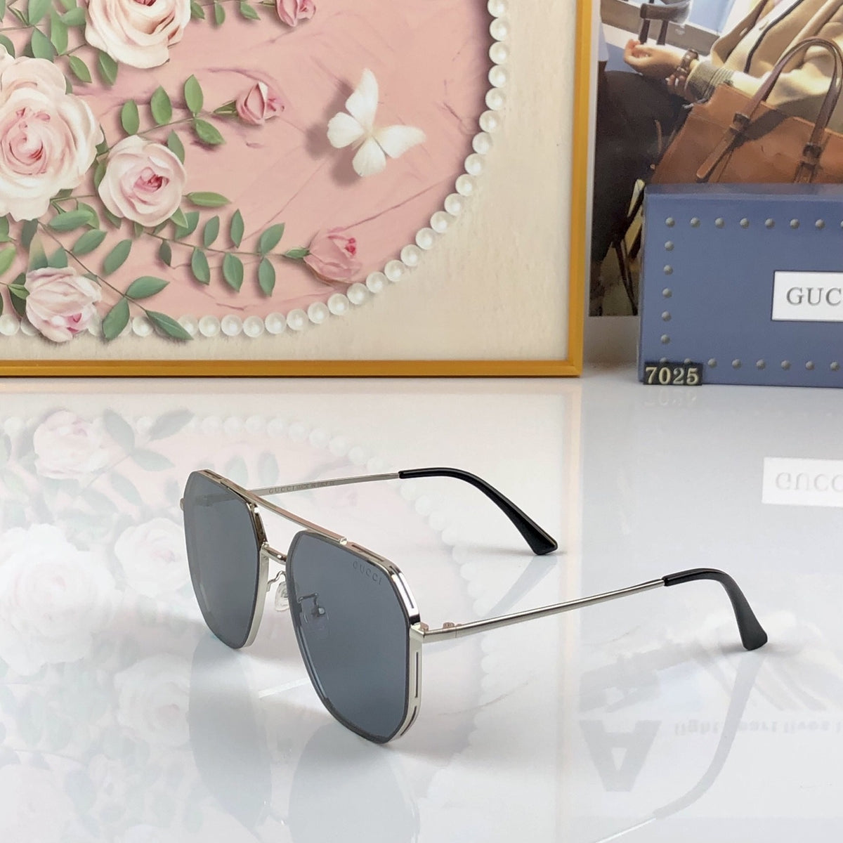 Gucci Nylon Vintage-Finish Sunglasses