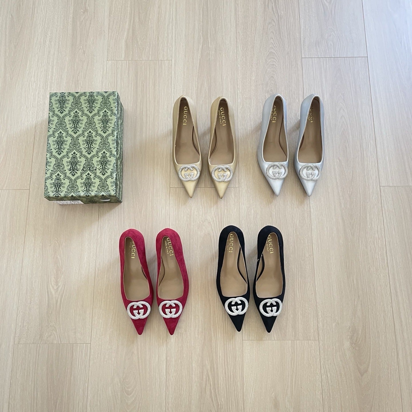 Gucci Crystal Heels