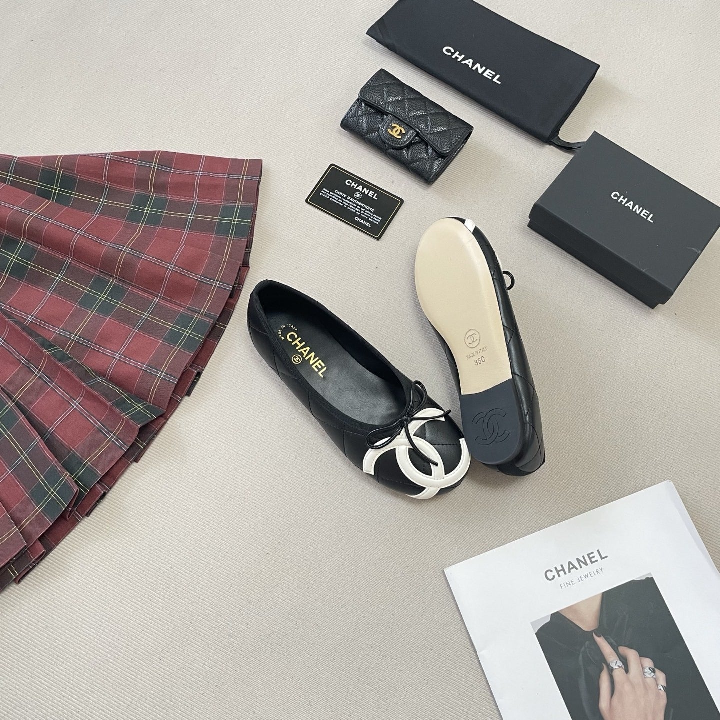 Chanel Leather Ballet Flats