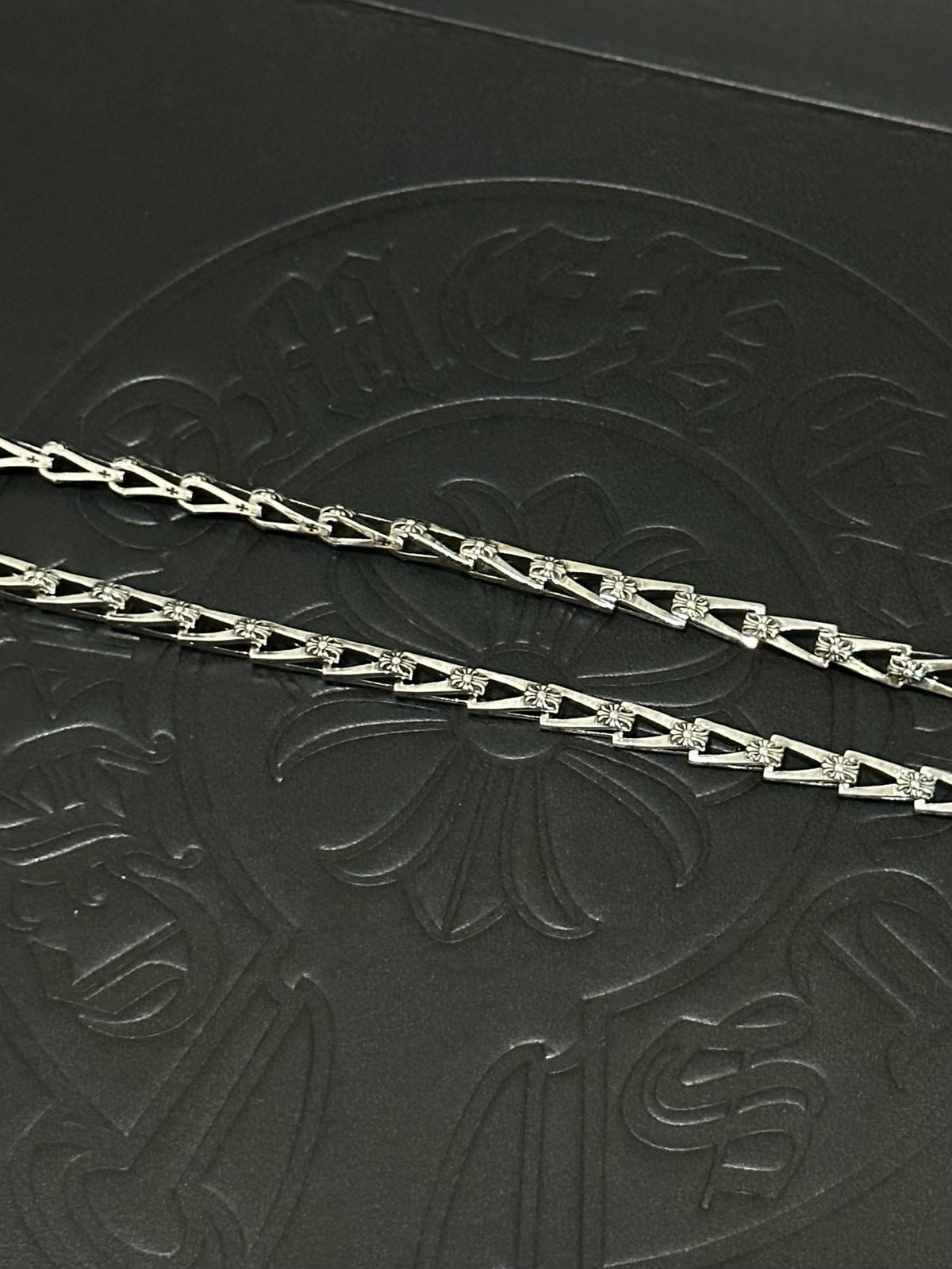 Chrome Hearts Sterling Silver Cross Necklace
