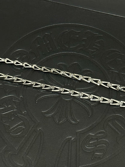 Chrome Hearts Sterling Silver Cross Necklace