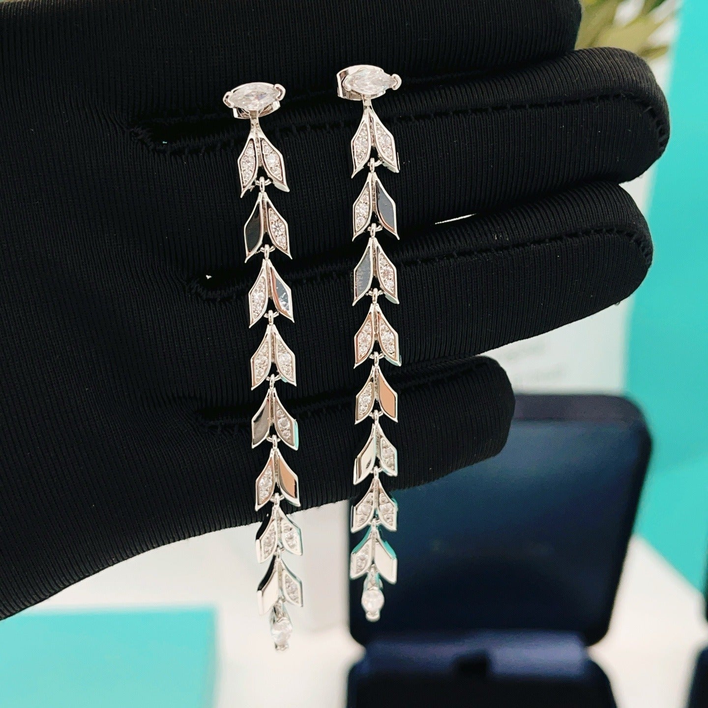 Tiffany & Co. Silver Brass Tassel Earrings