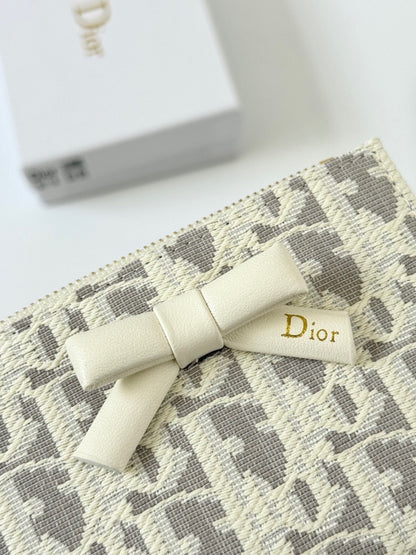 Dior Black Calfskin Leather Wallet
