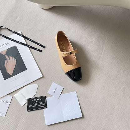 Chanel Leather Square Toe Shoes