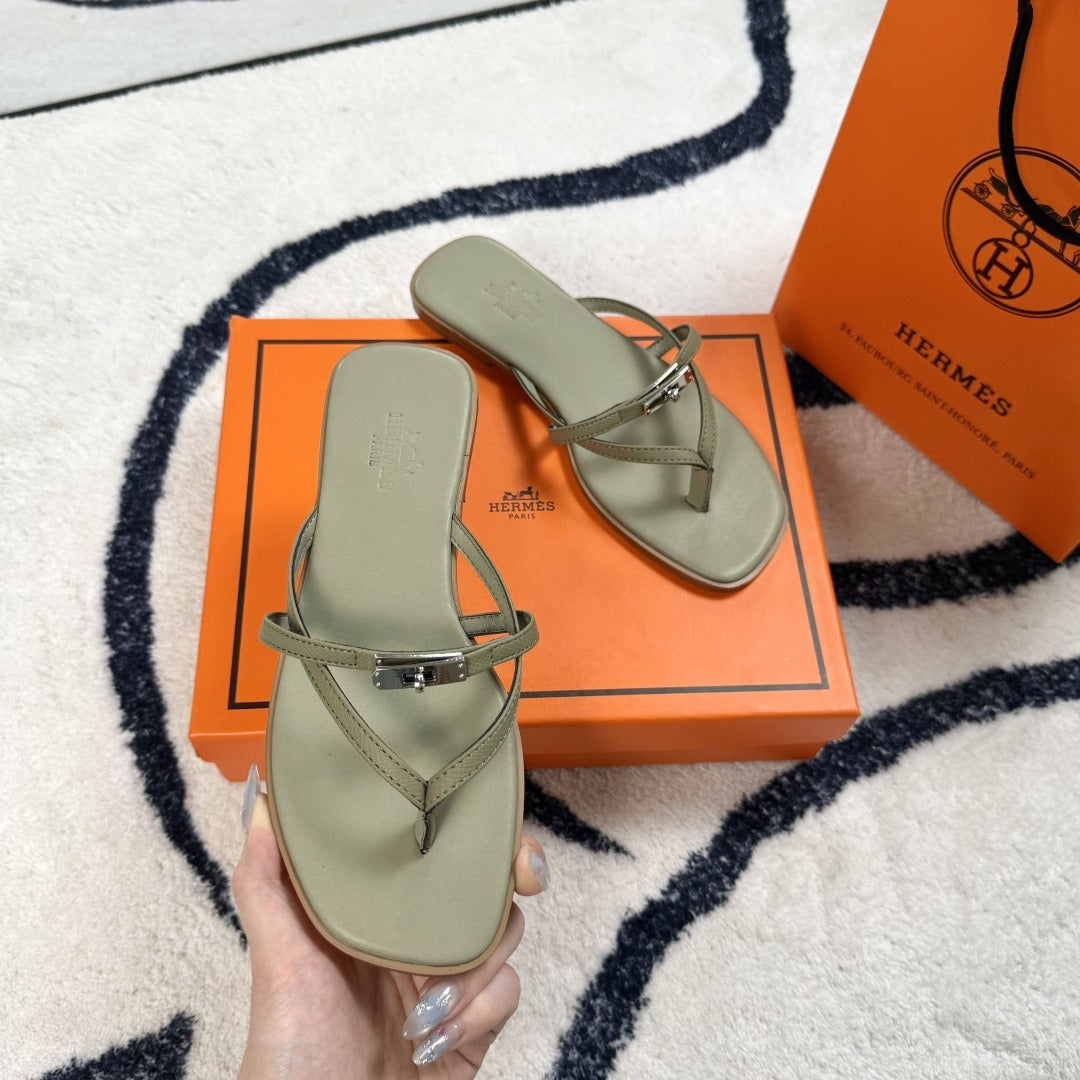 Hermes Leather Logo Slides