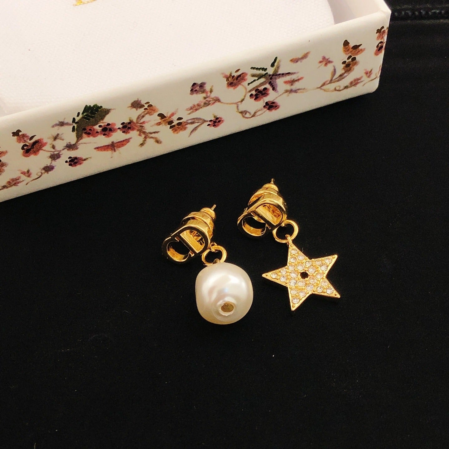 Dior Brass Star Earrings