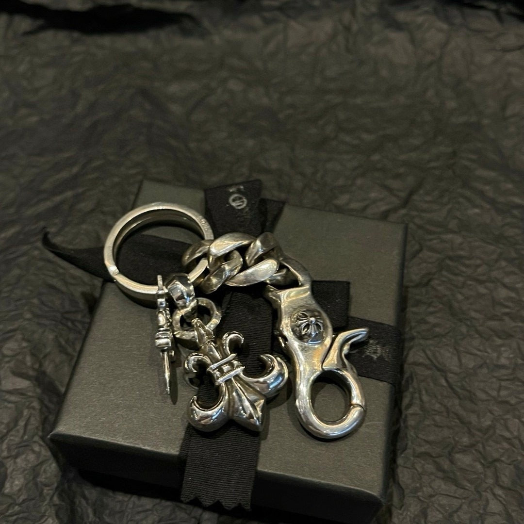 Chrome Hearts Sterling Silver Keychain