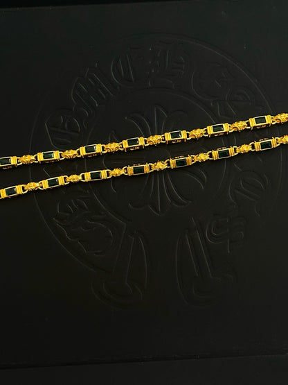 Chrome Hearts Sterling Silver Cross Necklace