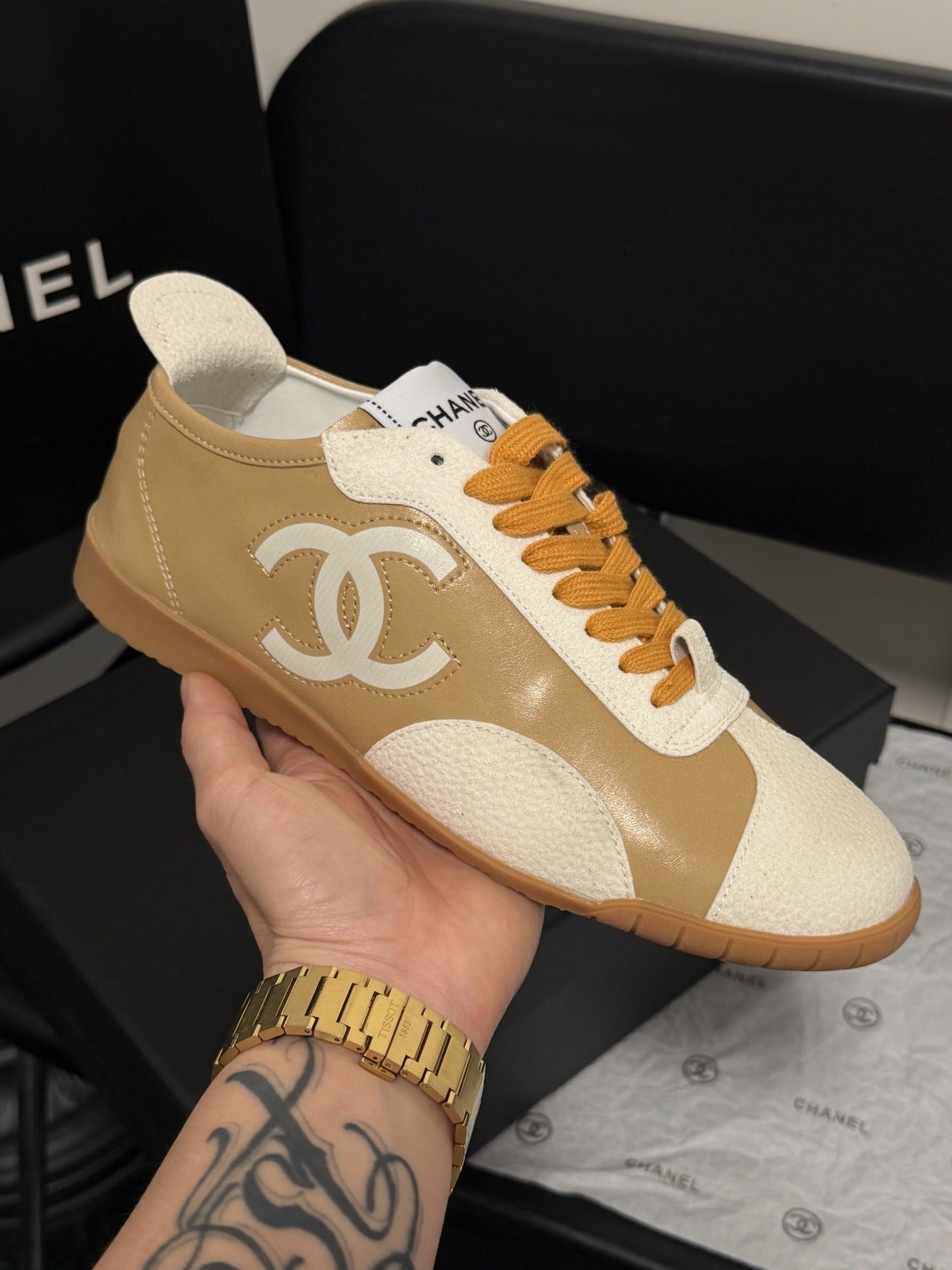 Chanel Leather Sneakers