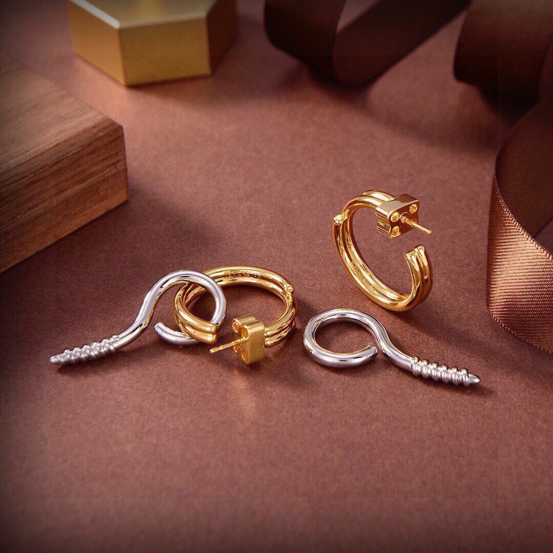 Balenciaga Brass Earrings