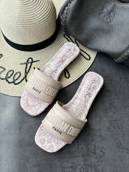 Dior Square Toe Slides