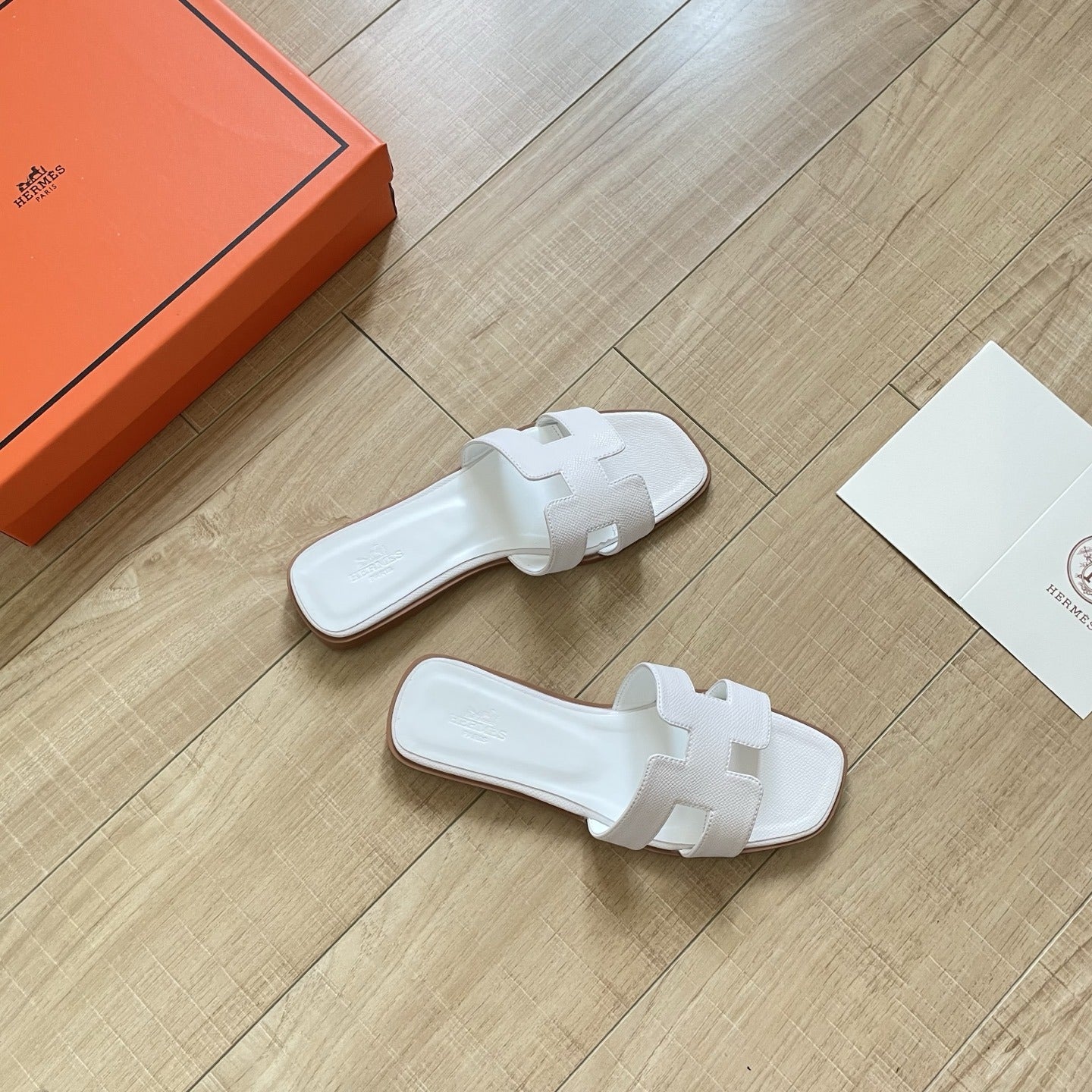 Hermes Leather Slides