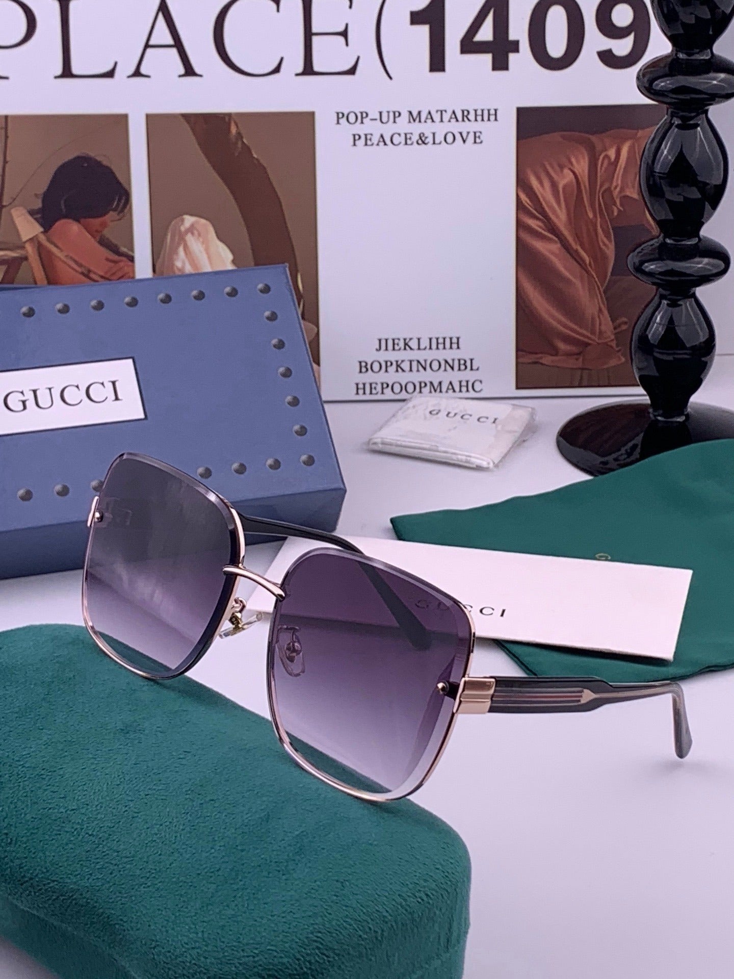 Gucci Nylon & Stainless Steel Sunglasses