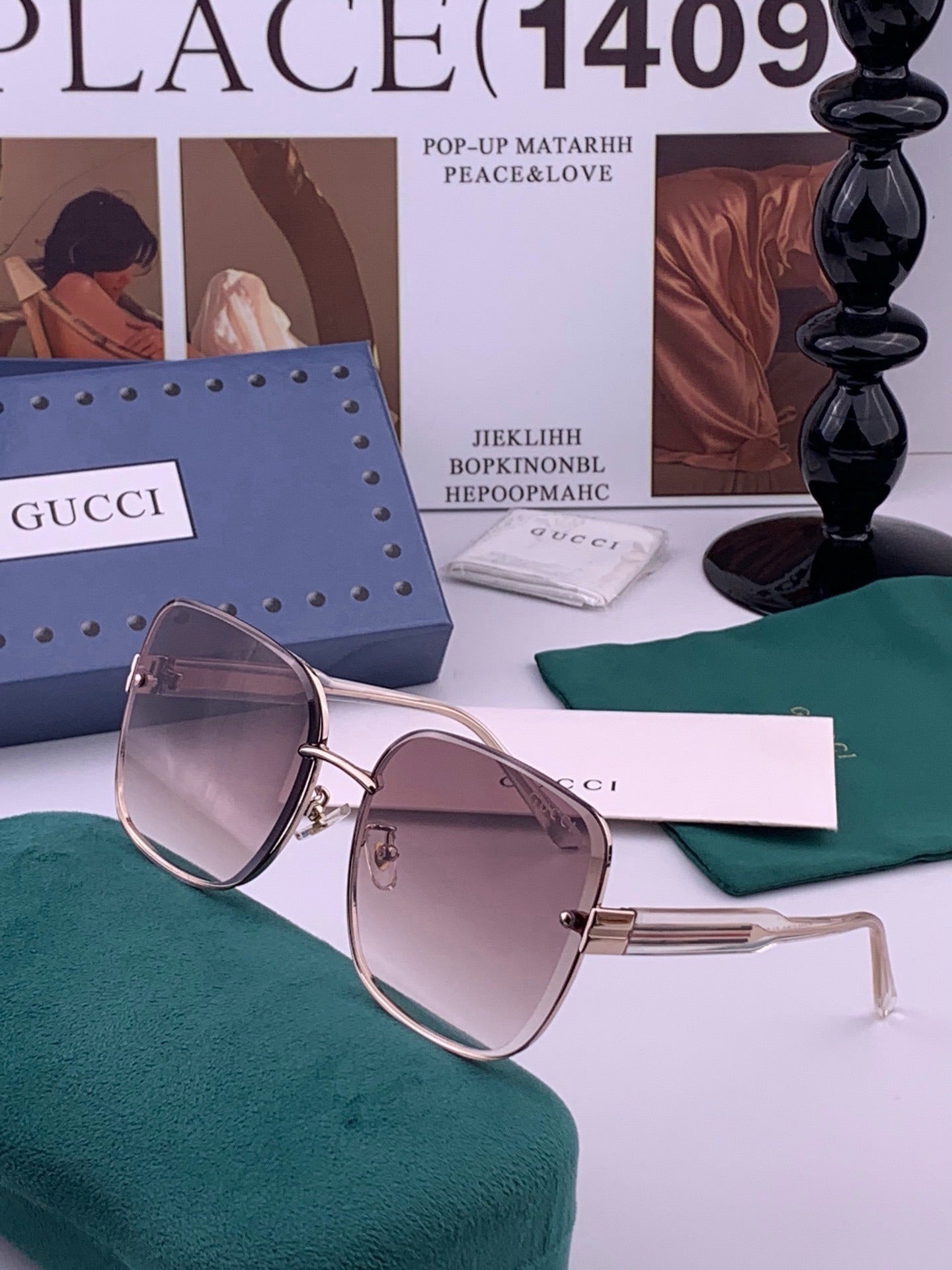 Gucci Nylon & Stainless Steel Sunglasses