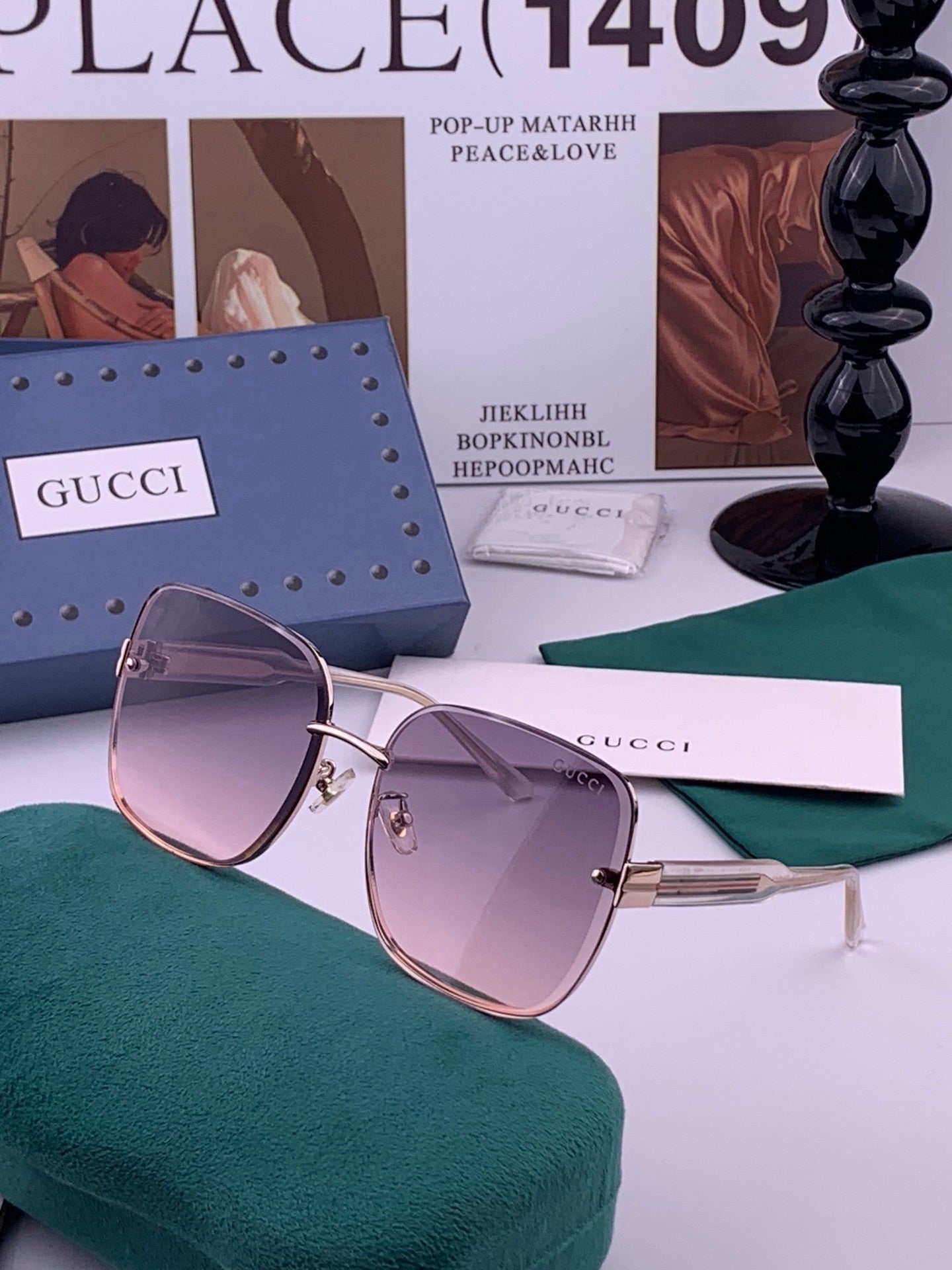 Gucci Nylon & Stainless Steel Sunglasses