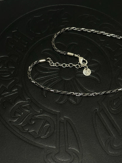 Chrome Hearts Sterling Silver Cross Necklace
