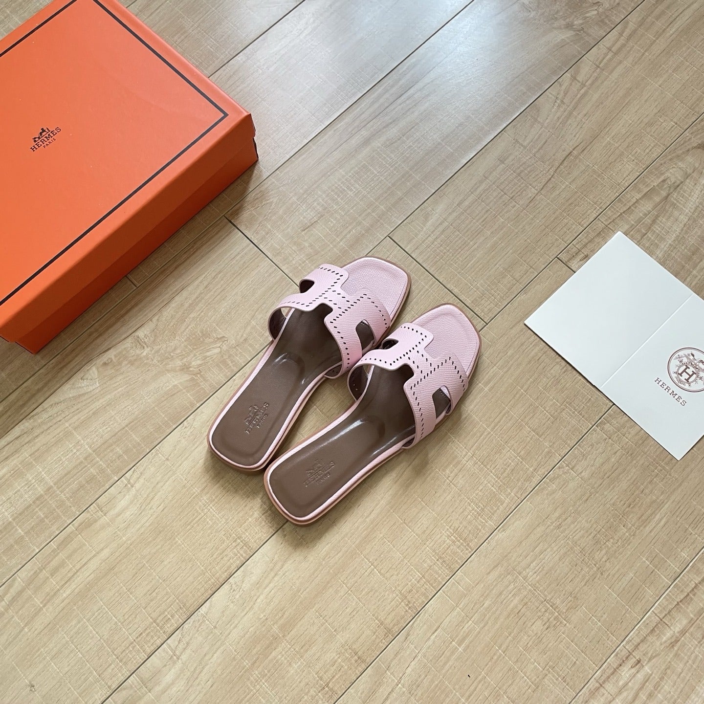 Hermes Leather Slides