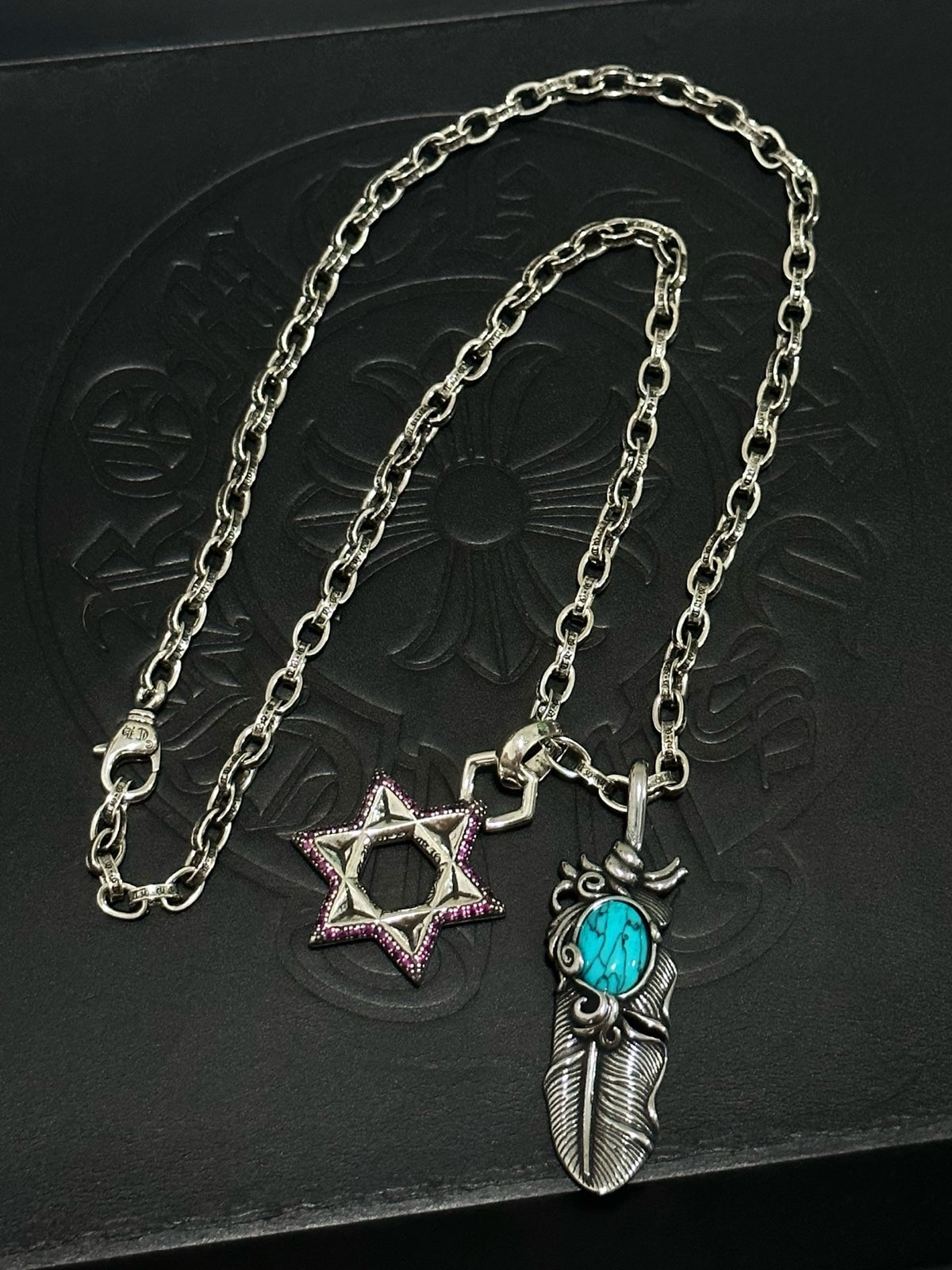 Chrome Hearts Sterling Silver Cross Necklace