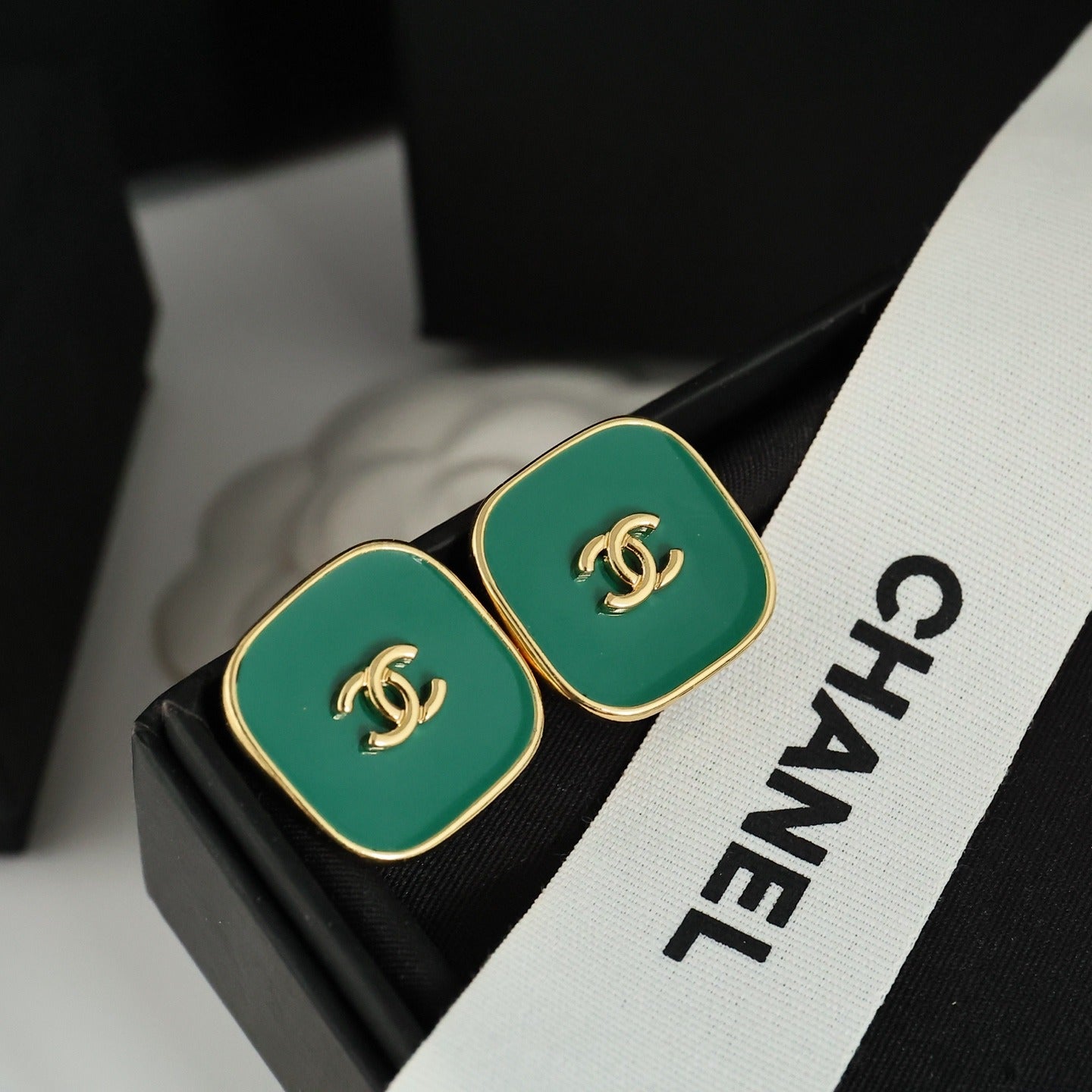 Chanel Vintage-Finish Earrings