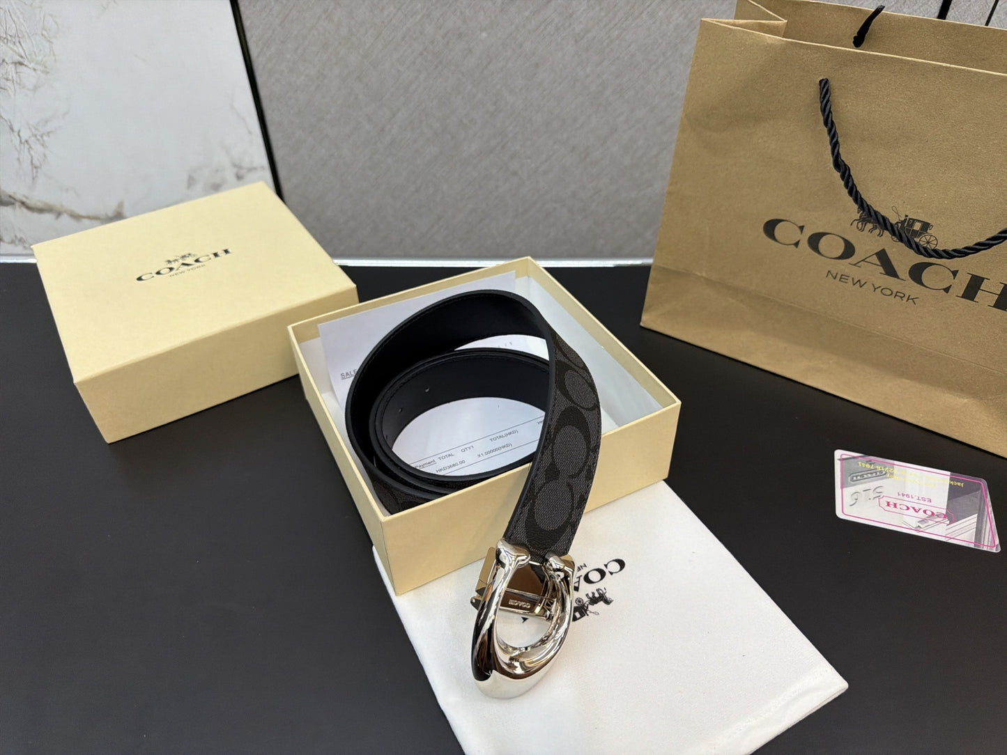 Coach Men Leather Sandals