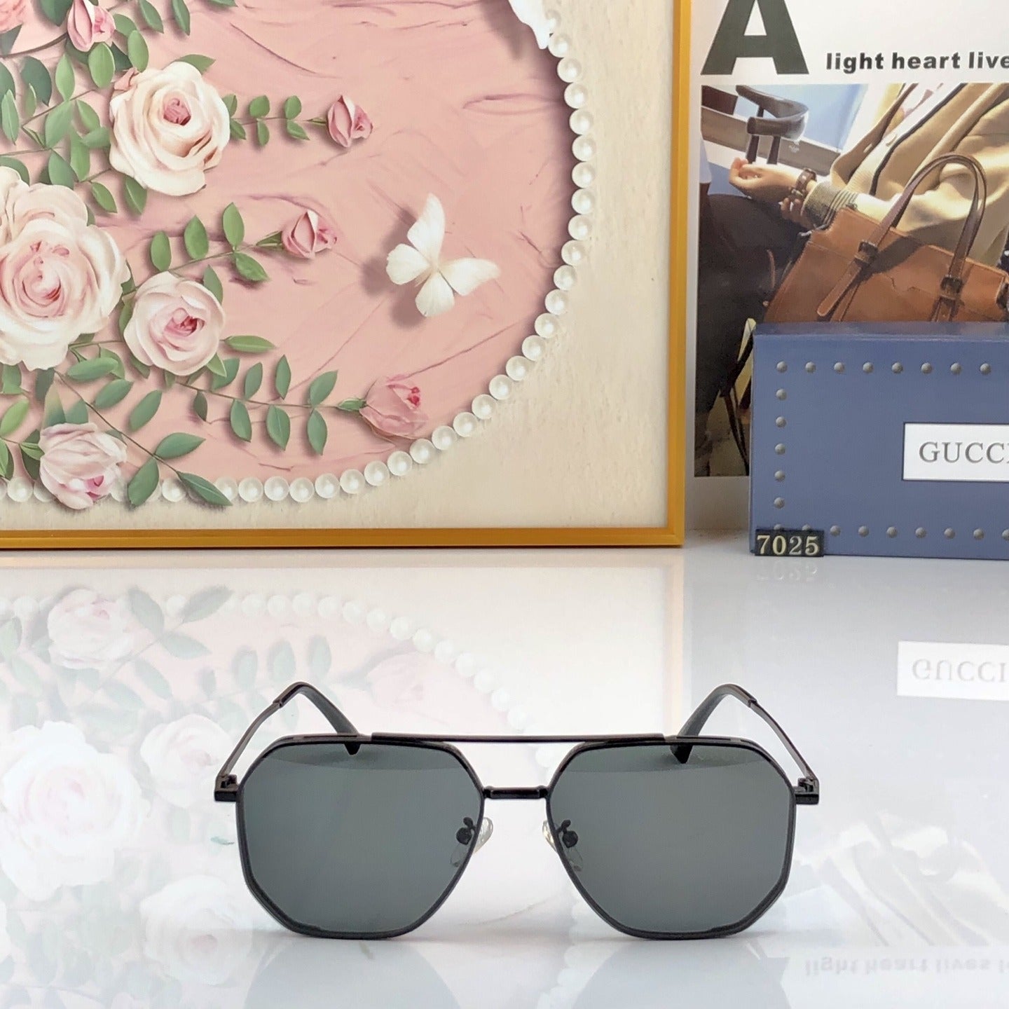 Gucci Nylon Vintage-Finish Sunglasses