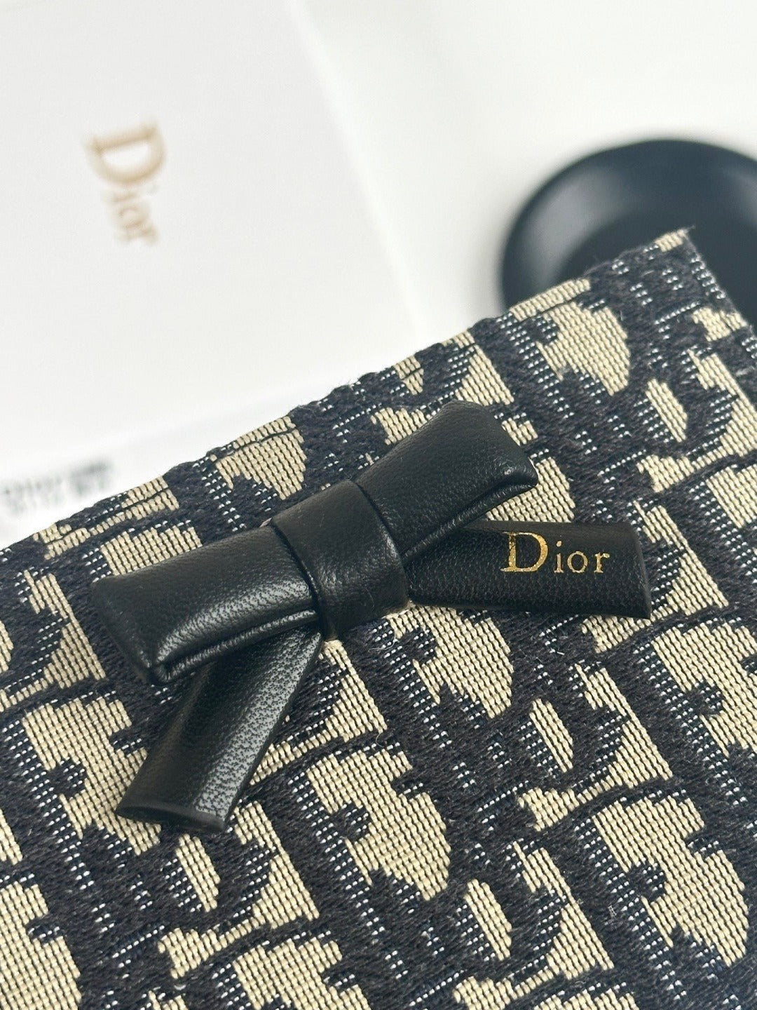 Dior Black Calfskin Leather Wallet