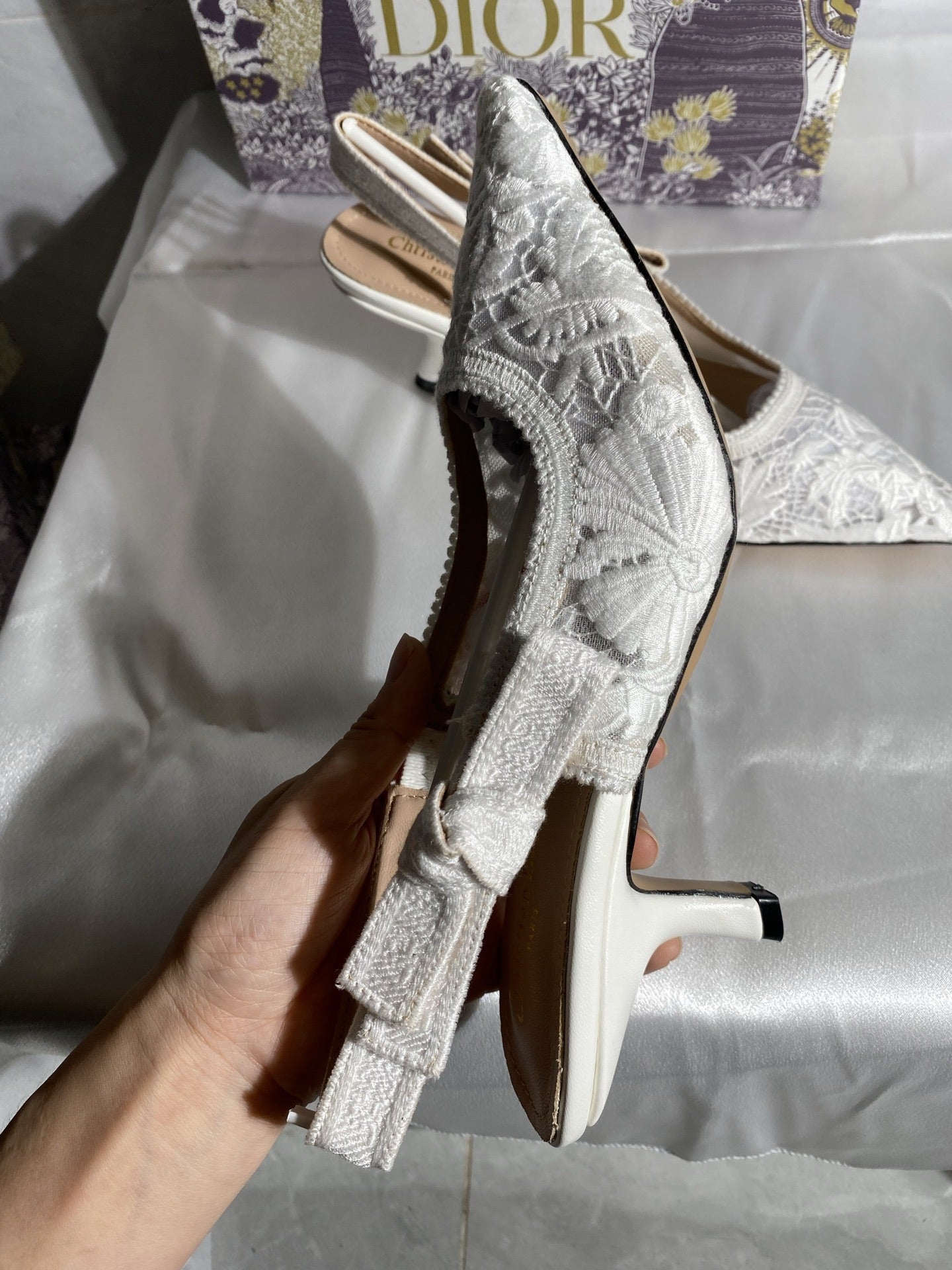 Dior Embroidered Heels