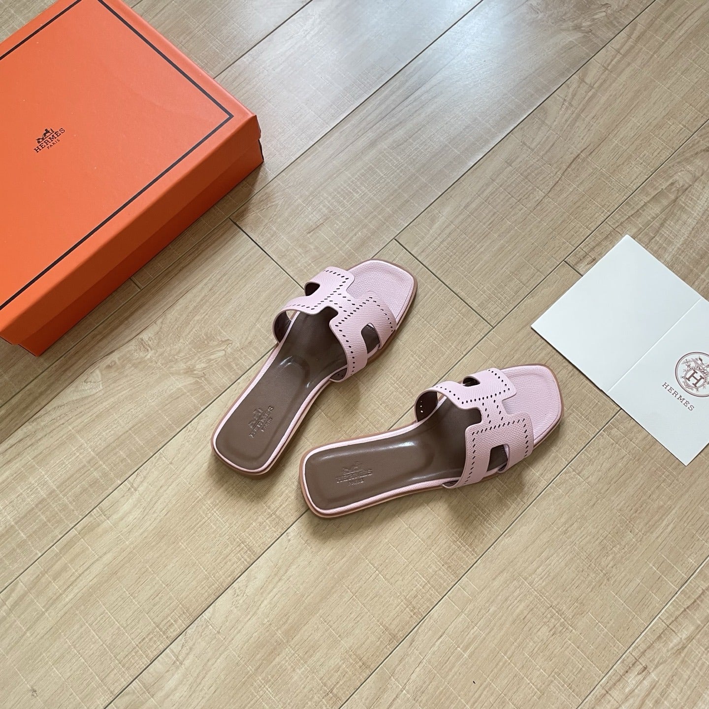 Hermes Leather Slides