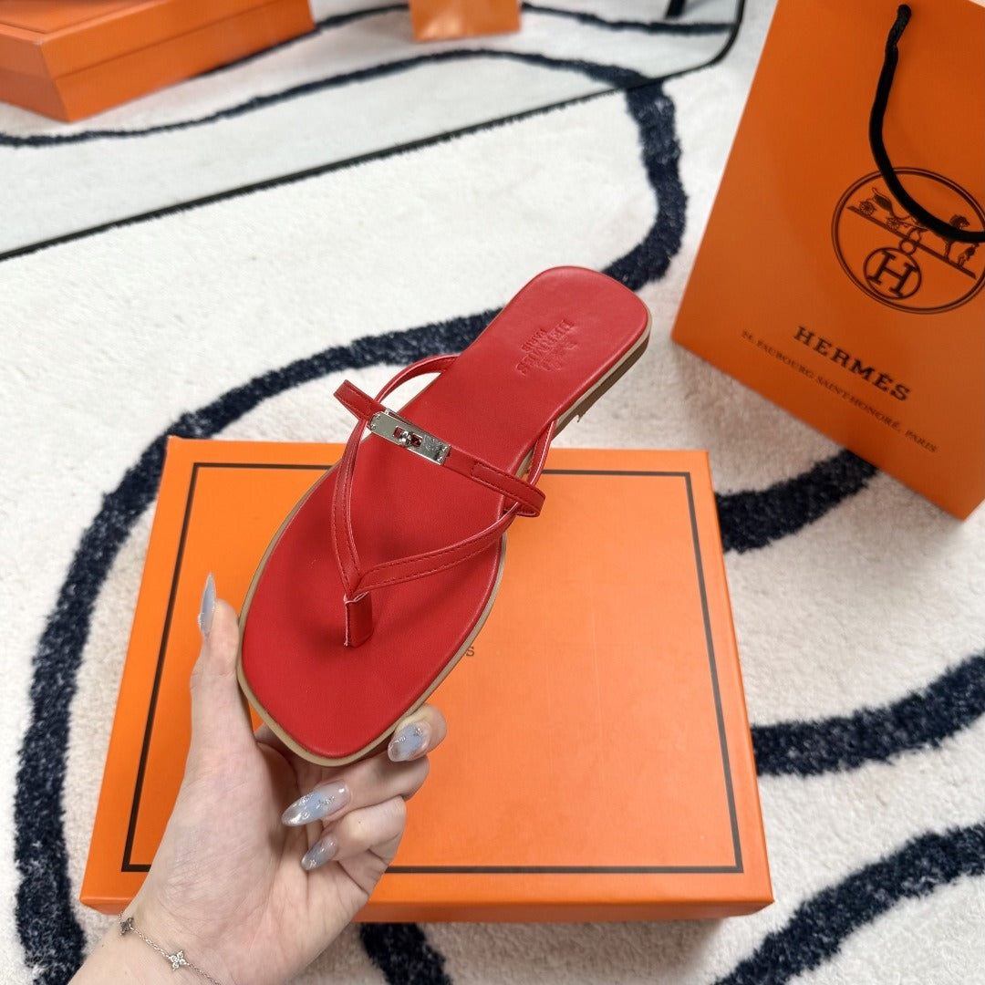 Hermes Leather Logo Slides
