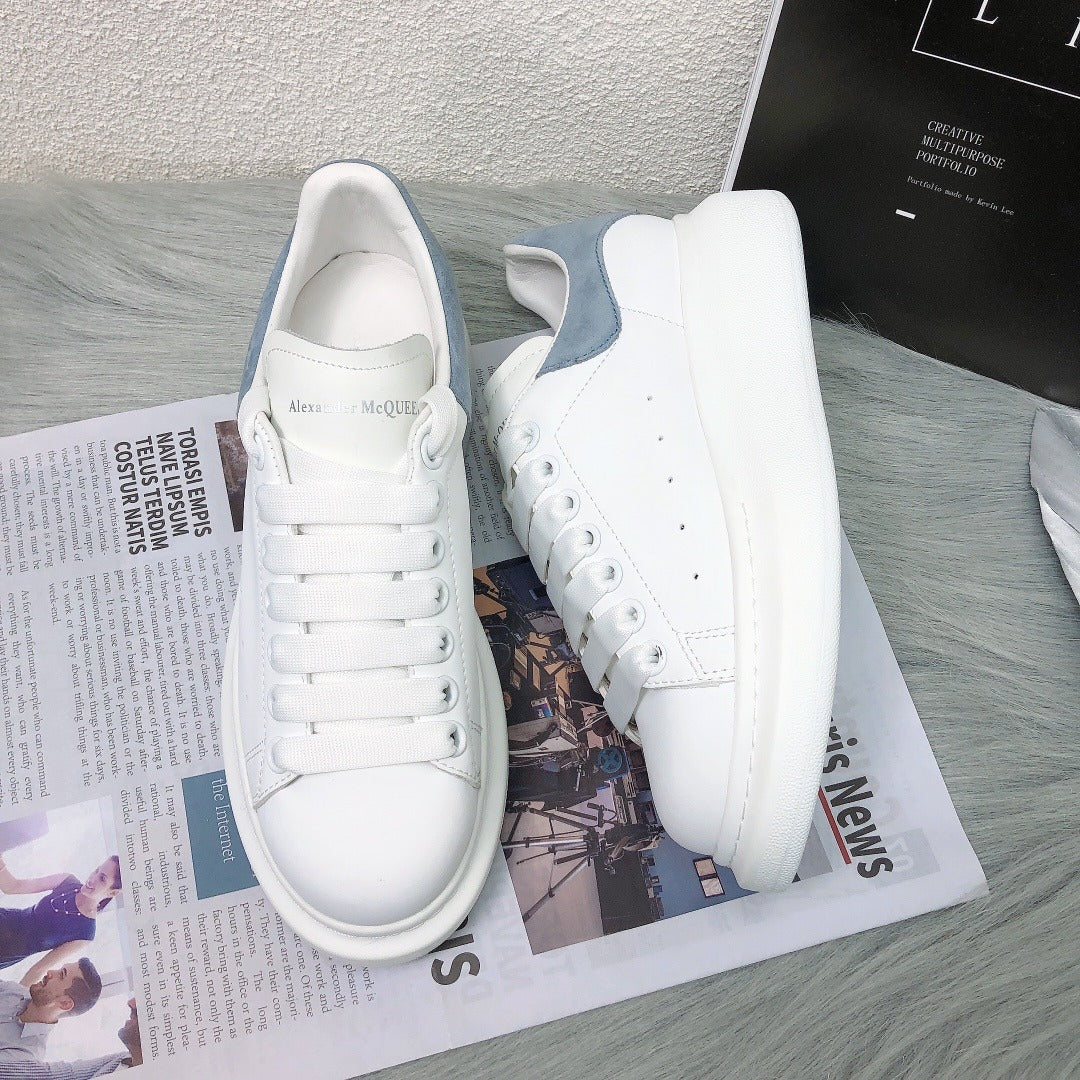 Alexander McQueen Lambskin Leather Logo Sneakers