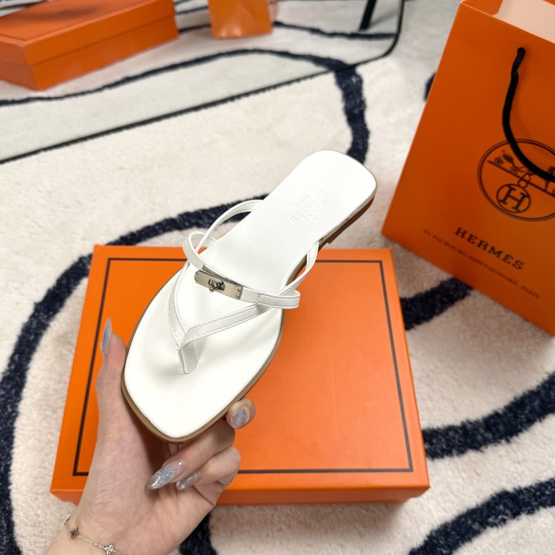 Hermes Leather Logo Slides
