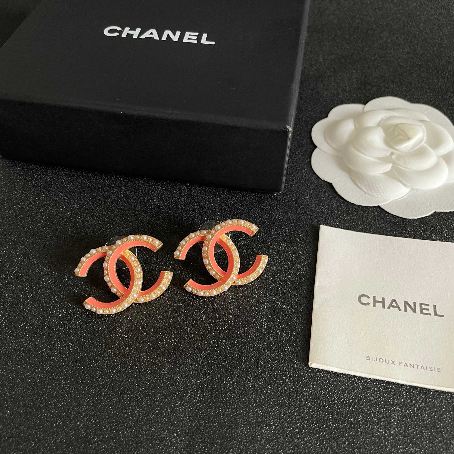 Chanel Pearl Earrings