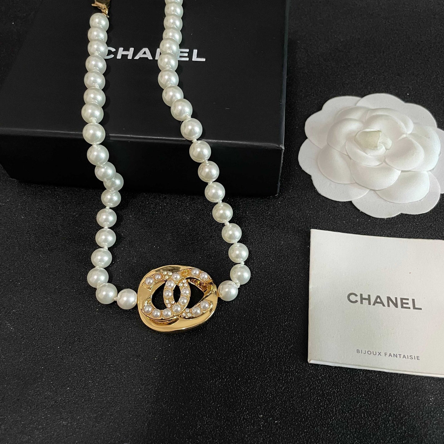 Chanel Logo Necklace
