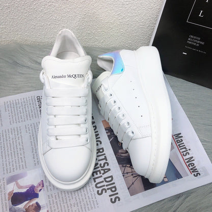 Alexander McQueen Lambskin Leather Logo Sneakers