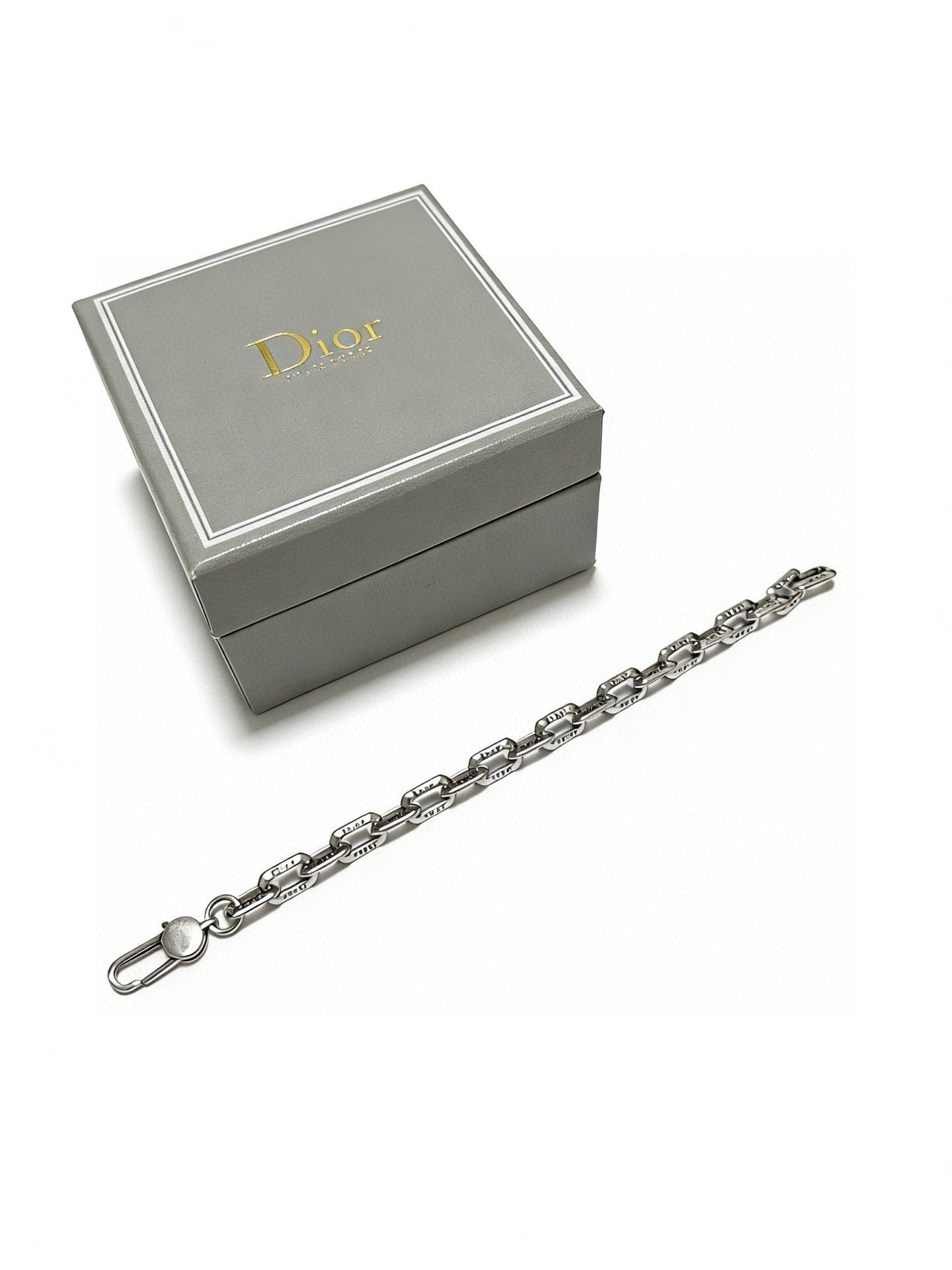 Dior Sterling Silver Chain Bracelet