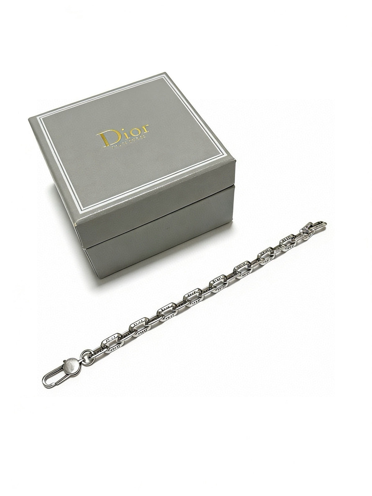 Dior Sterling Silver Chain Bracelet