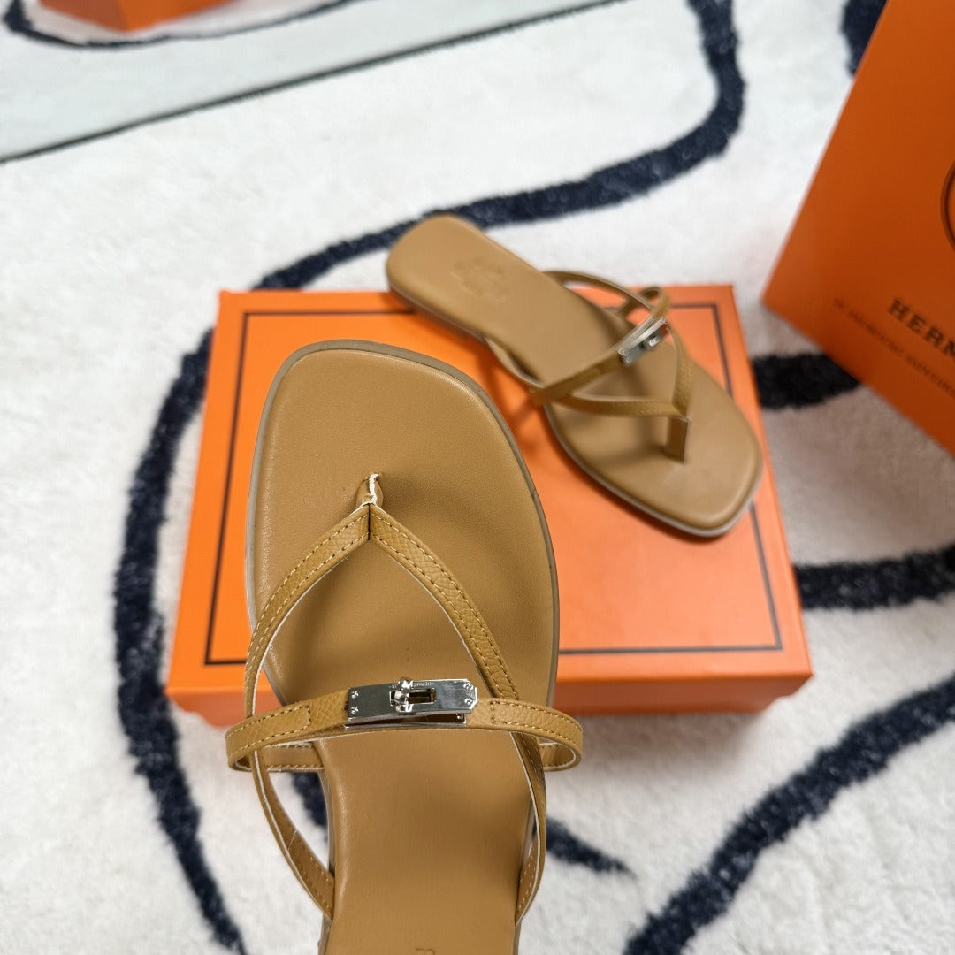 Hermes Leather Logo Slides