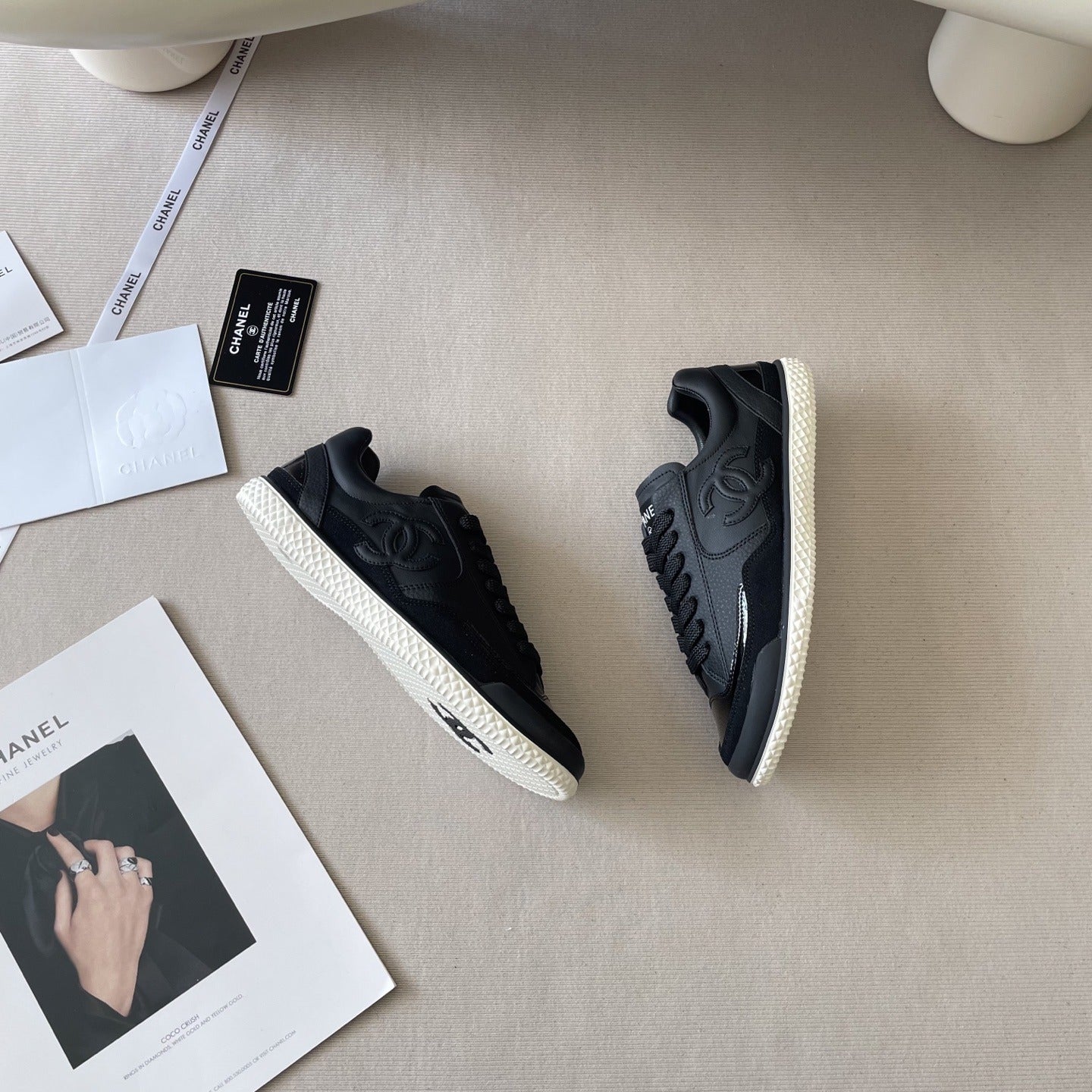 Chanel Leather Colorblock Shoes