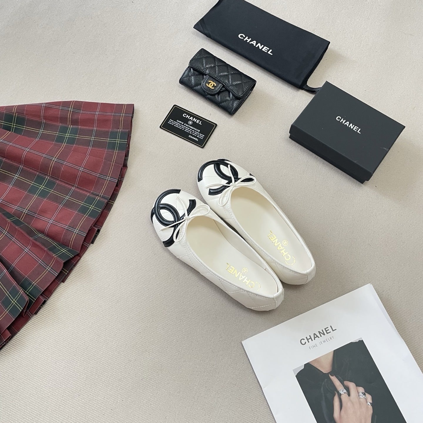 Chanel Leather Ballet Flats