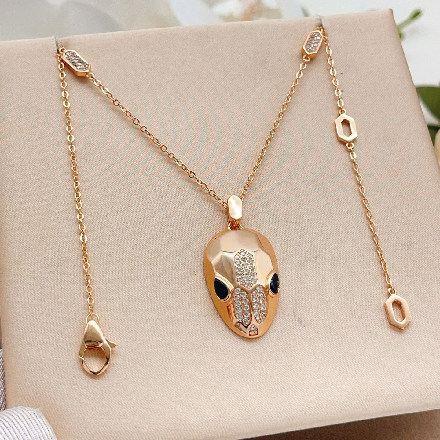 Bvlgari Brass Serpent Necklace