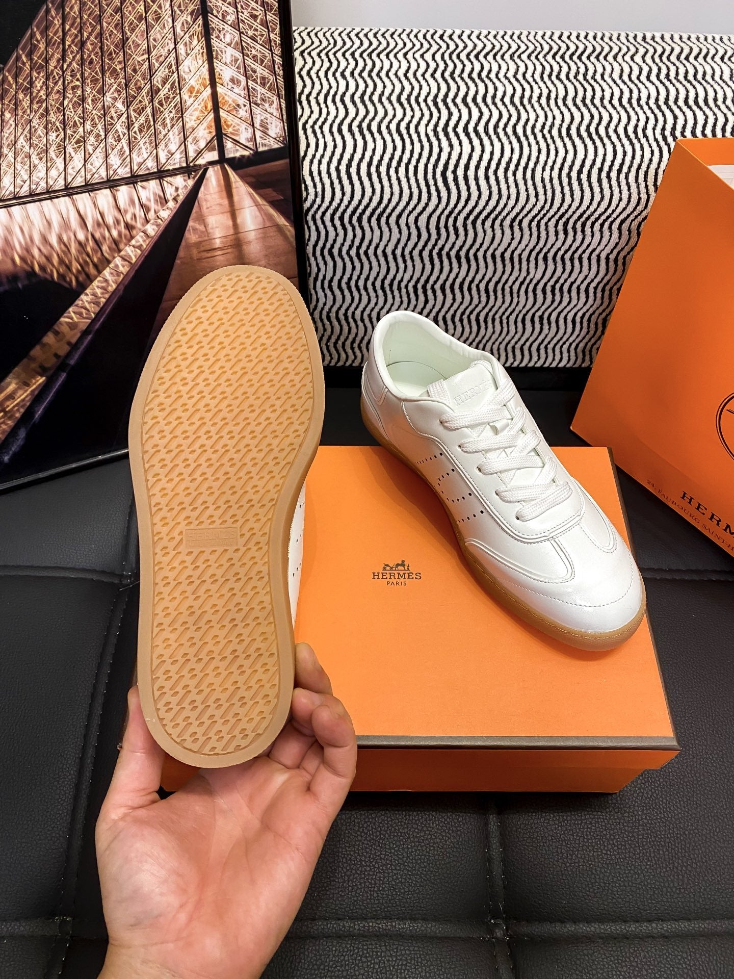 Hermes Black Shoes
