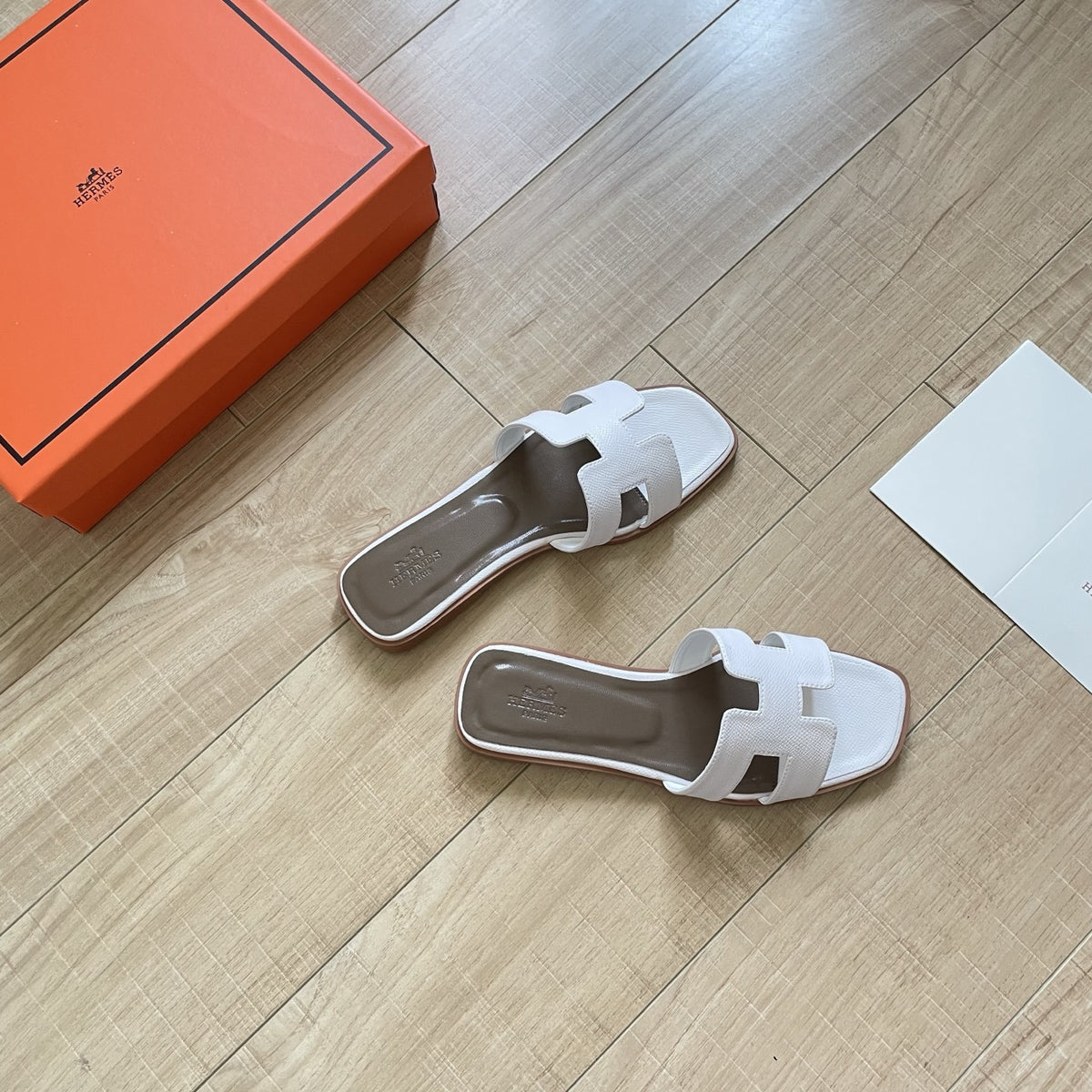 Hermes Leather Slides