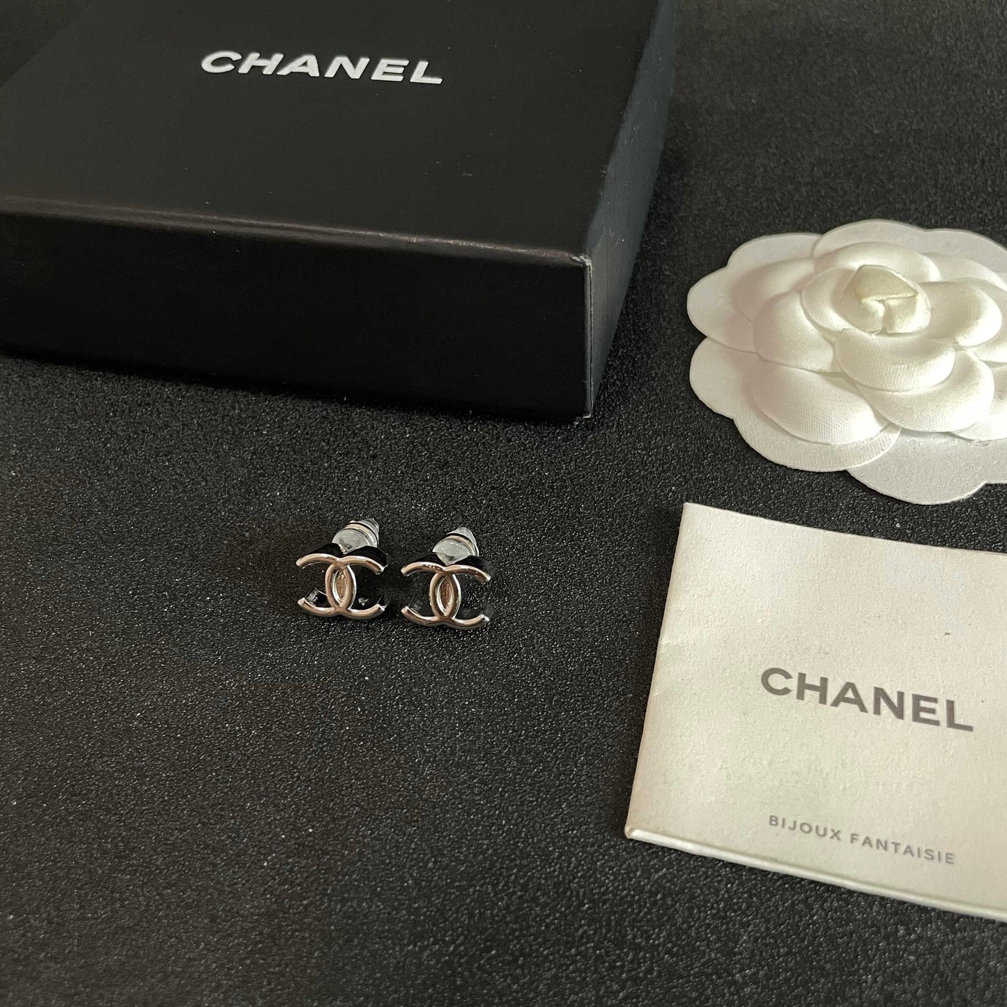 Chanel Logo Earrings