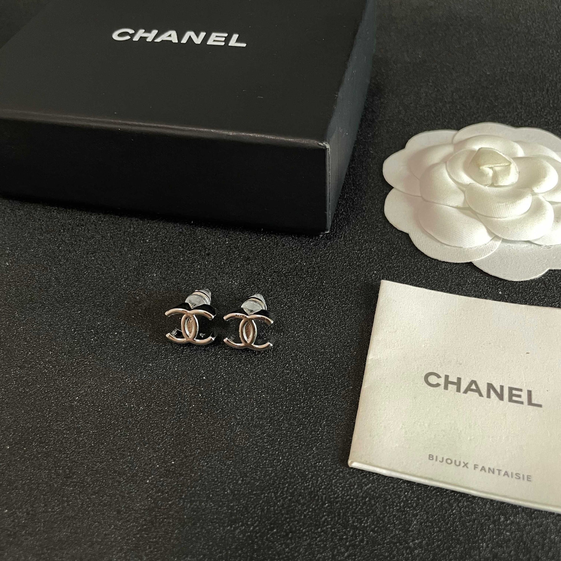 Chanel Logo Earrings