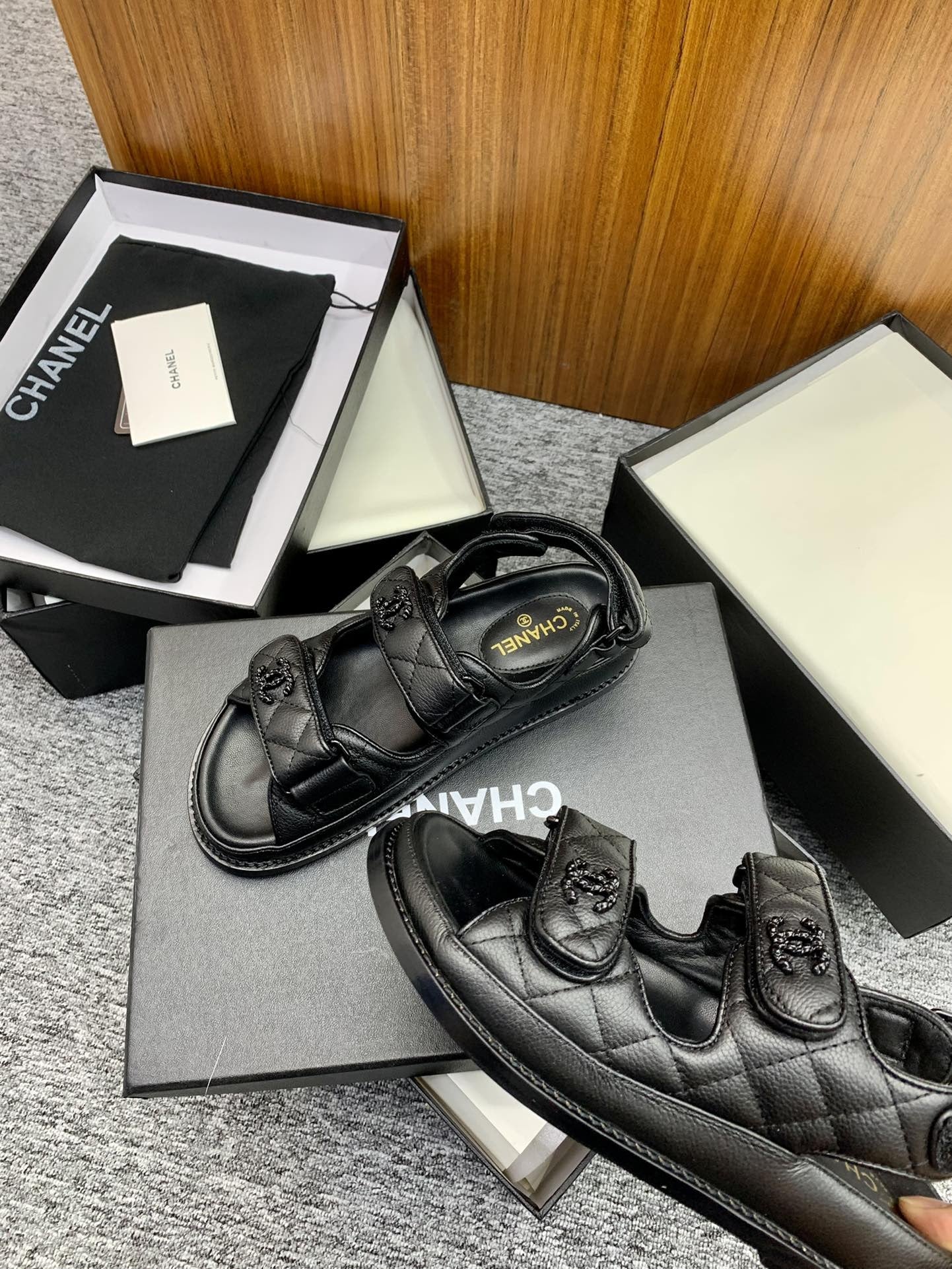 Chanel Lambskin Leather Sandals