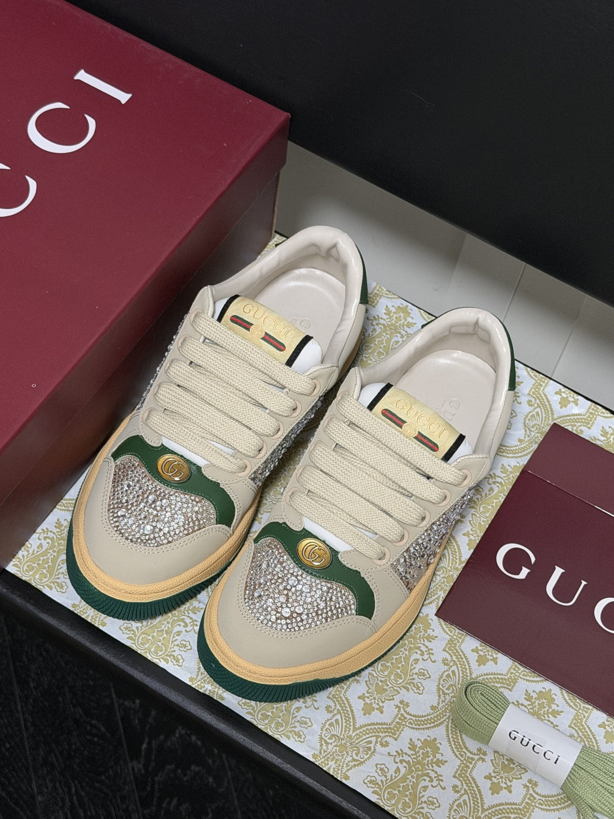Gucci Crystal Sneakers