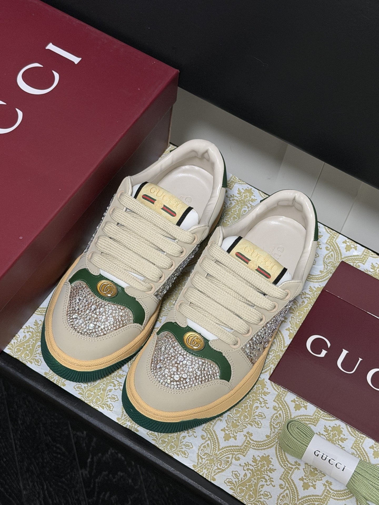 Gucci Crystal Sneakers