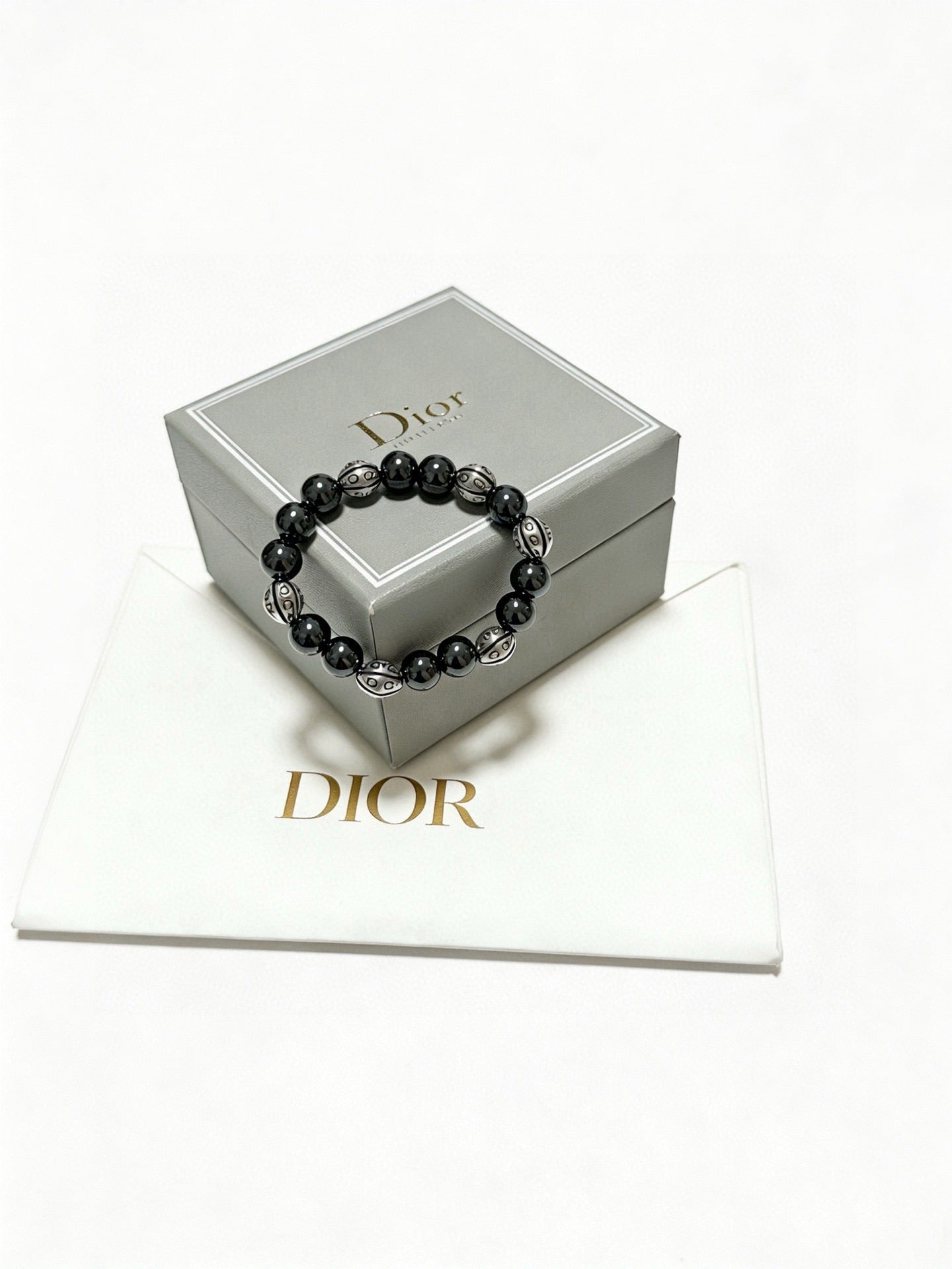 Dior Sterling Silver Vintage-Finish Bracelet