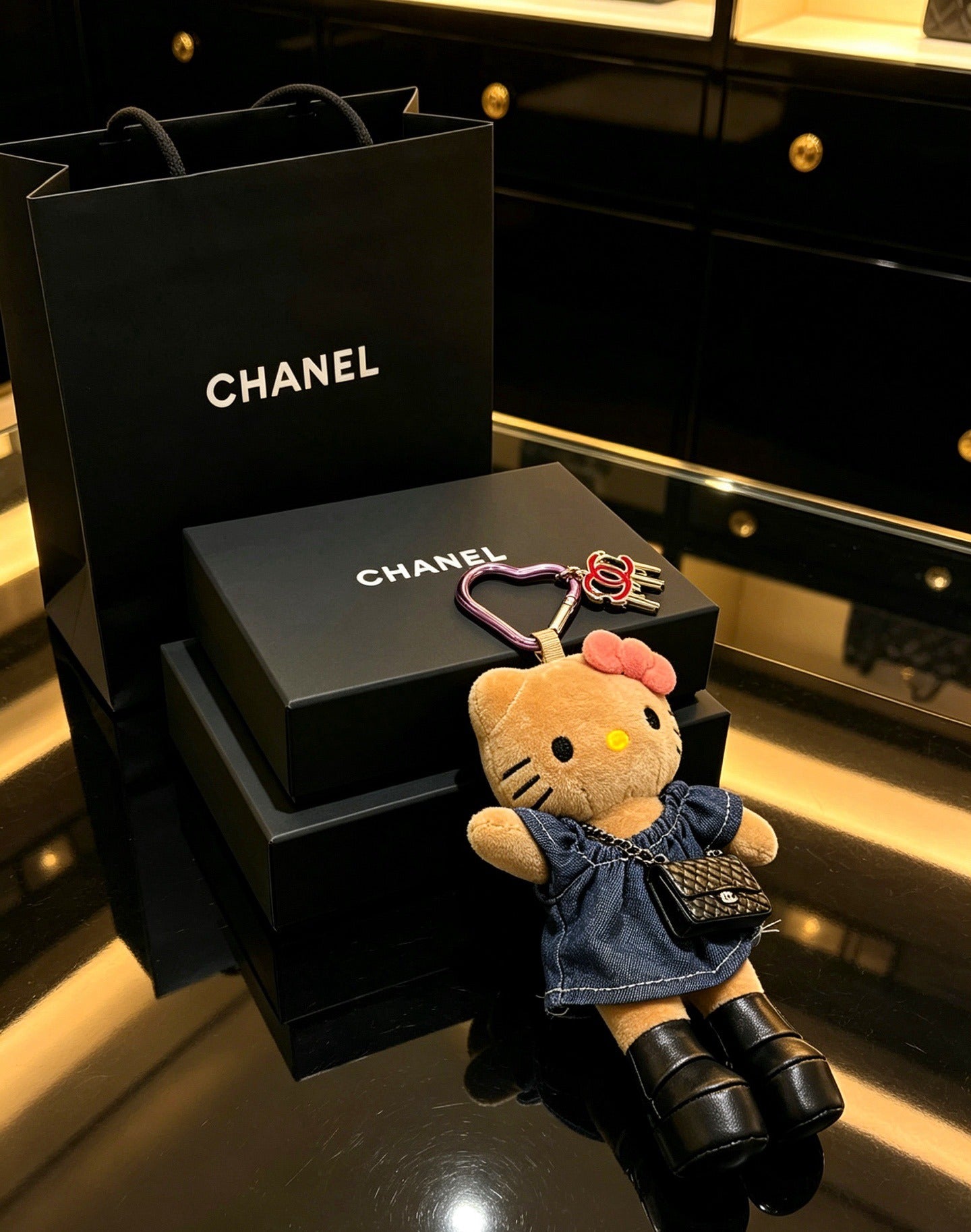 Chanel Vintage-Finish Keychain