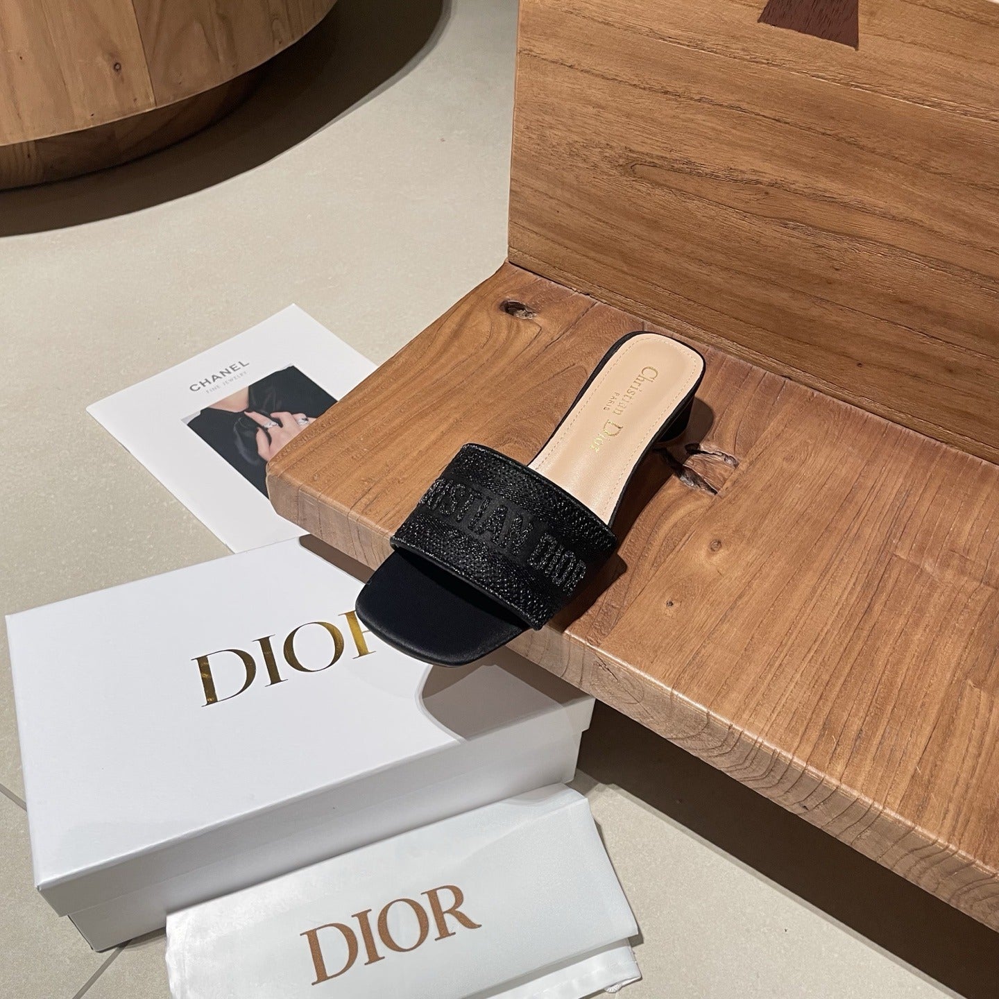 Dior Embroidered Slides